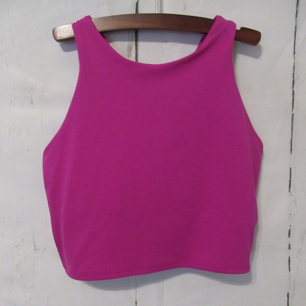 Athleta Sport Bra S Pink Conscious Crop Top Sports Wireless Running Yoga